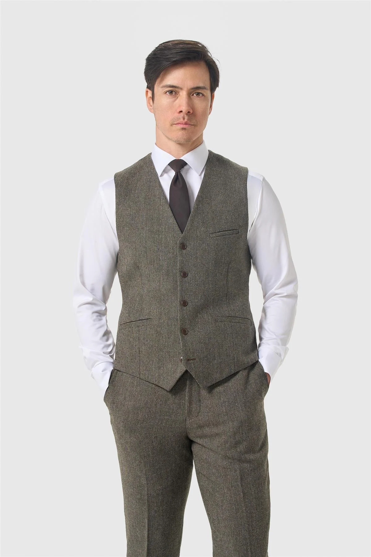 Thomas Sage Tweed Three Piece Suit thumbnail 4
