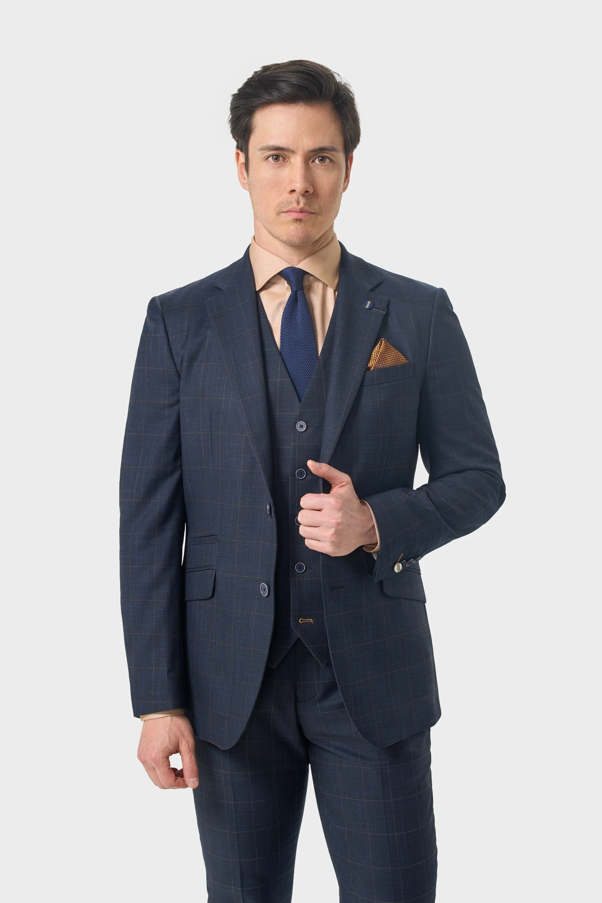 Torino Navy Three Piece Suit thumbnail 3