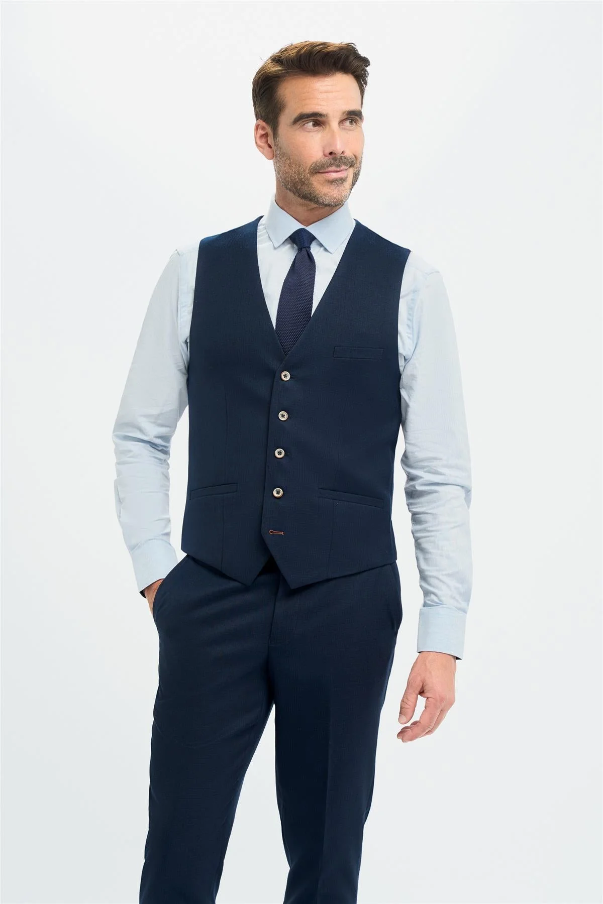 Tropez Navy Three Piece Suit thumbnail 5