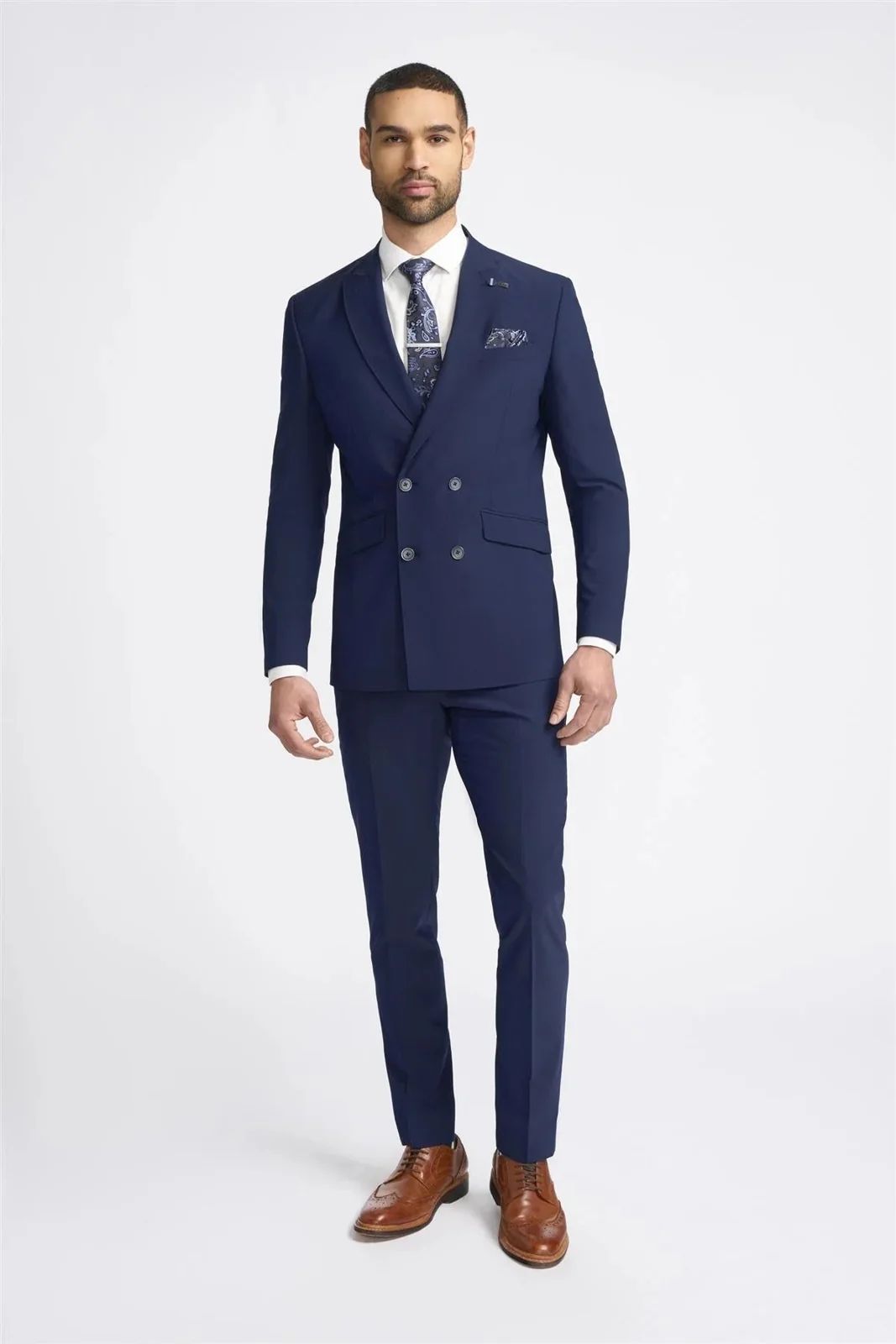 Victorious Double Breasted Navy Two Piece Suit primary image
