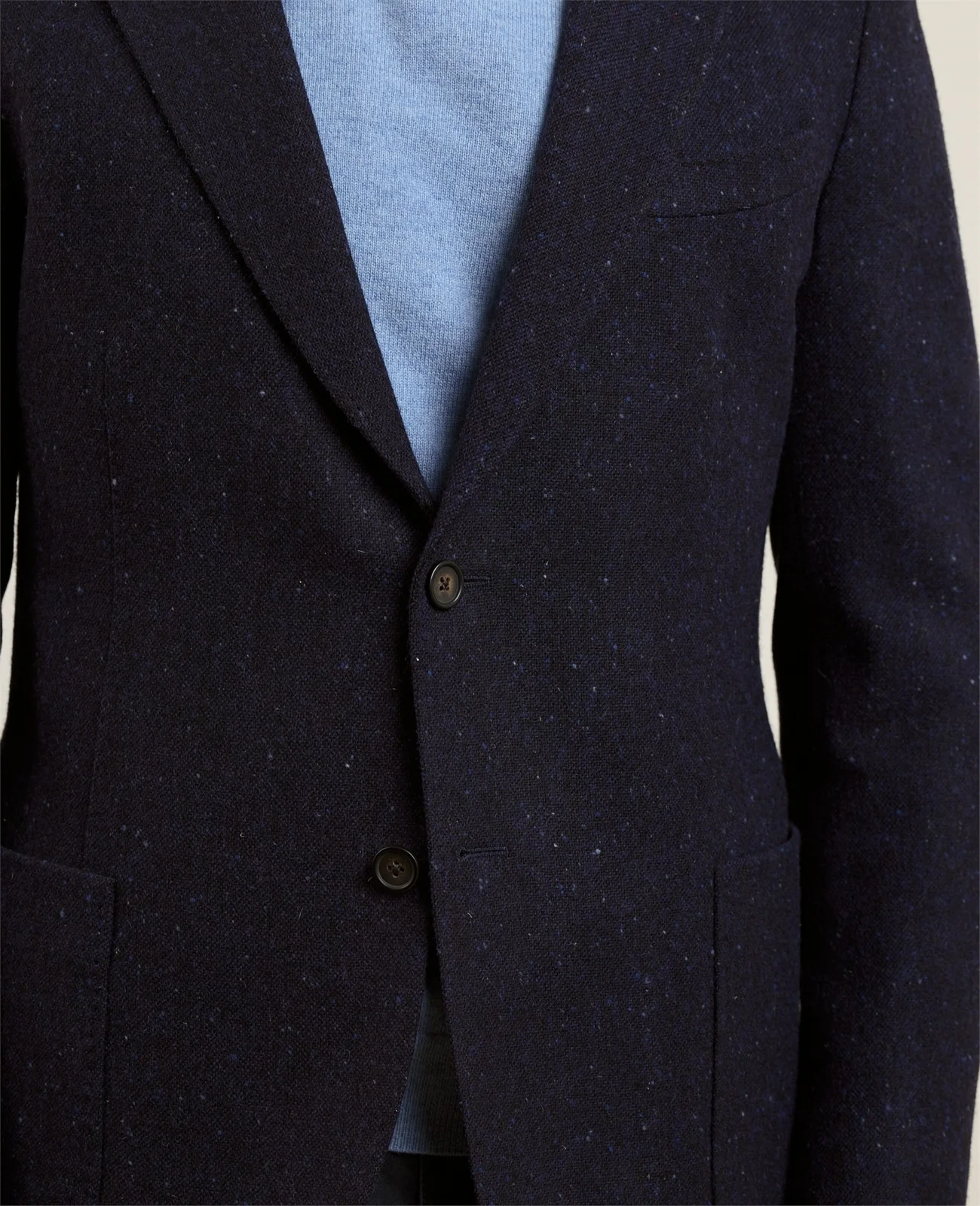 Balwin Donegal Tweed Blazer in Navy thumbnail 6