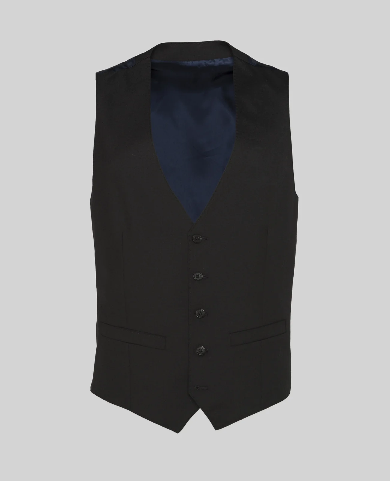Clady Suit Waistcoat in Black primary image