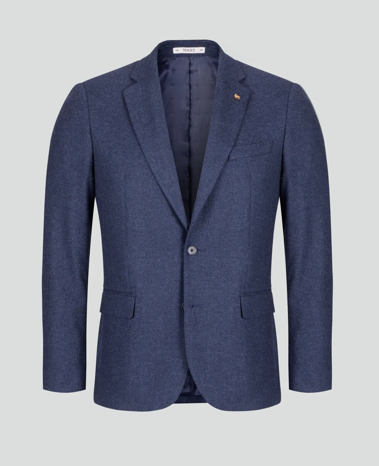 Clifden Blue Sharkskin Blazer thumbnail 2