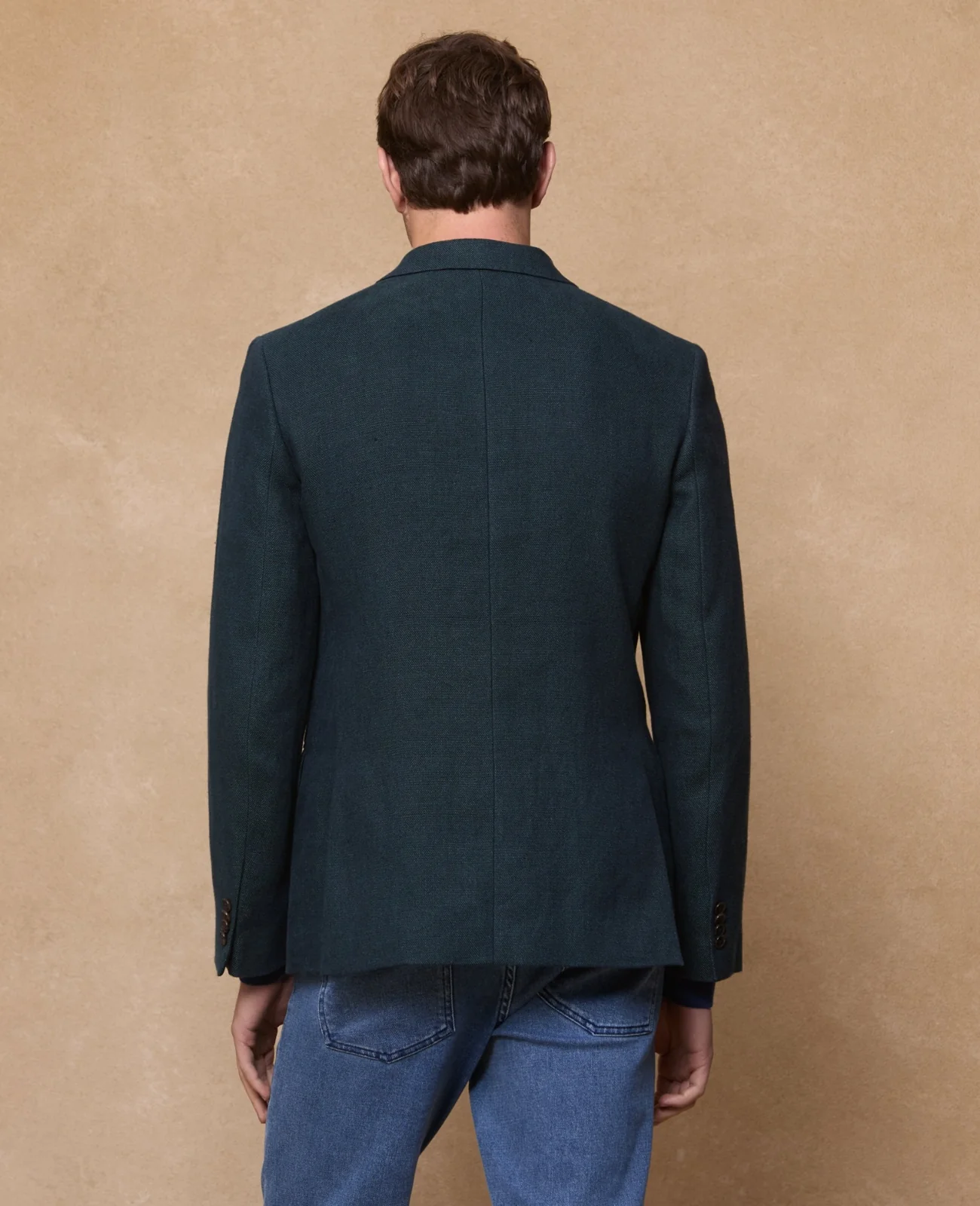 Clifden Irish Linen Blazer - Bottle Green thumbnail 3