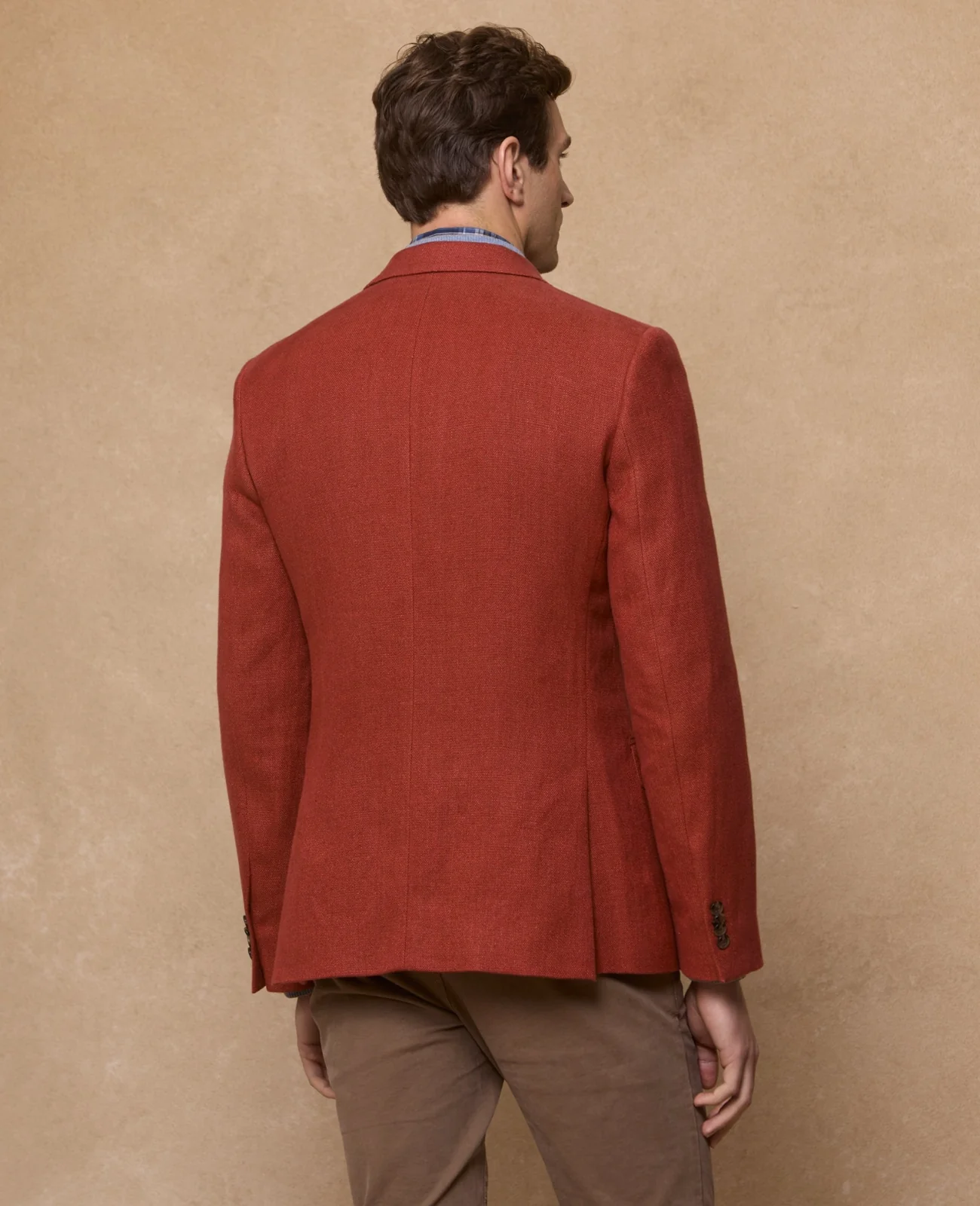 Clifden Irish linen Blazer - Tangerine thumbnail 4