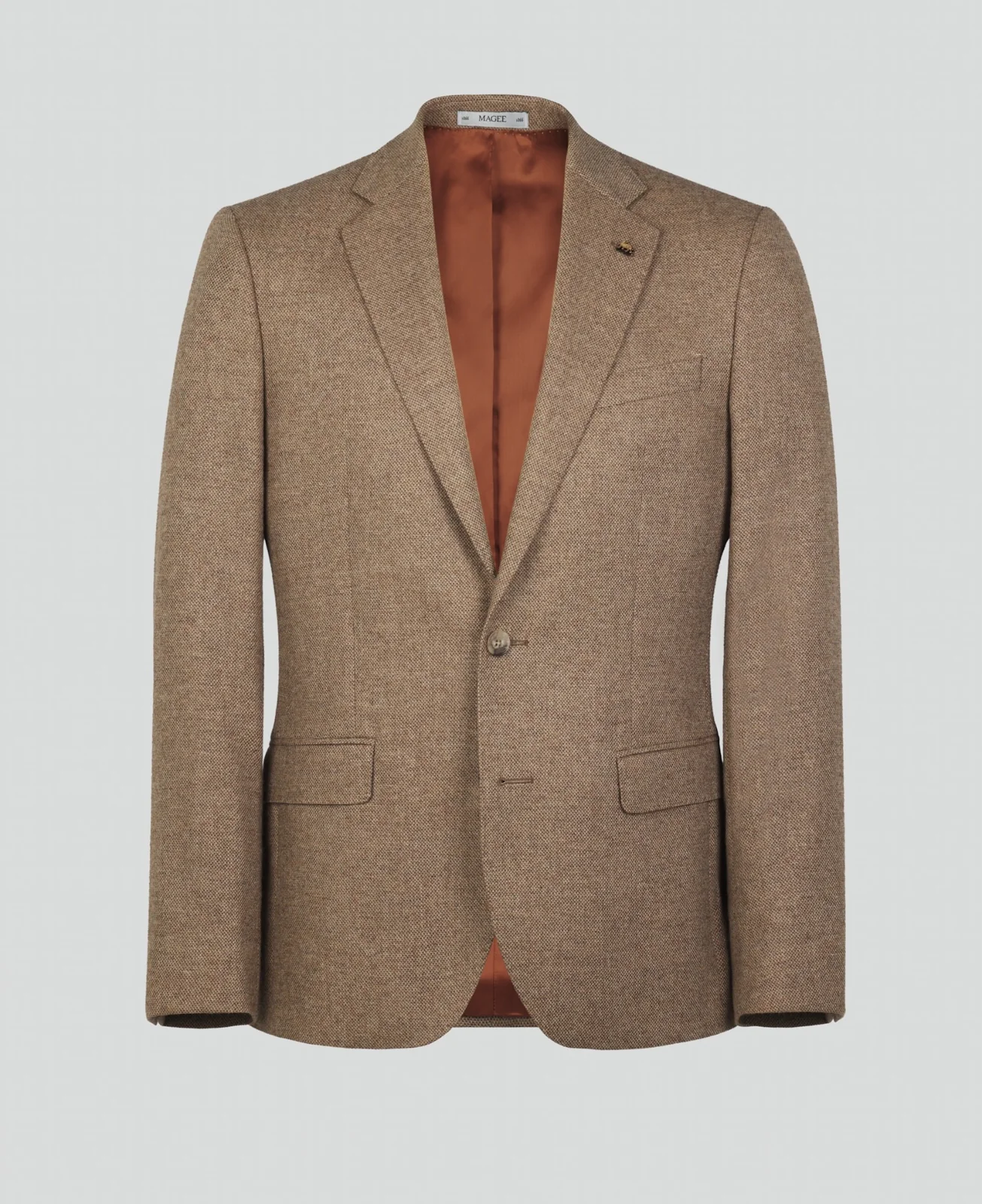 Clifden Merino Blazer - Caramel Sharkskin thumbnail 2