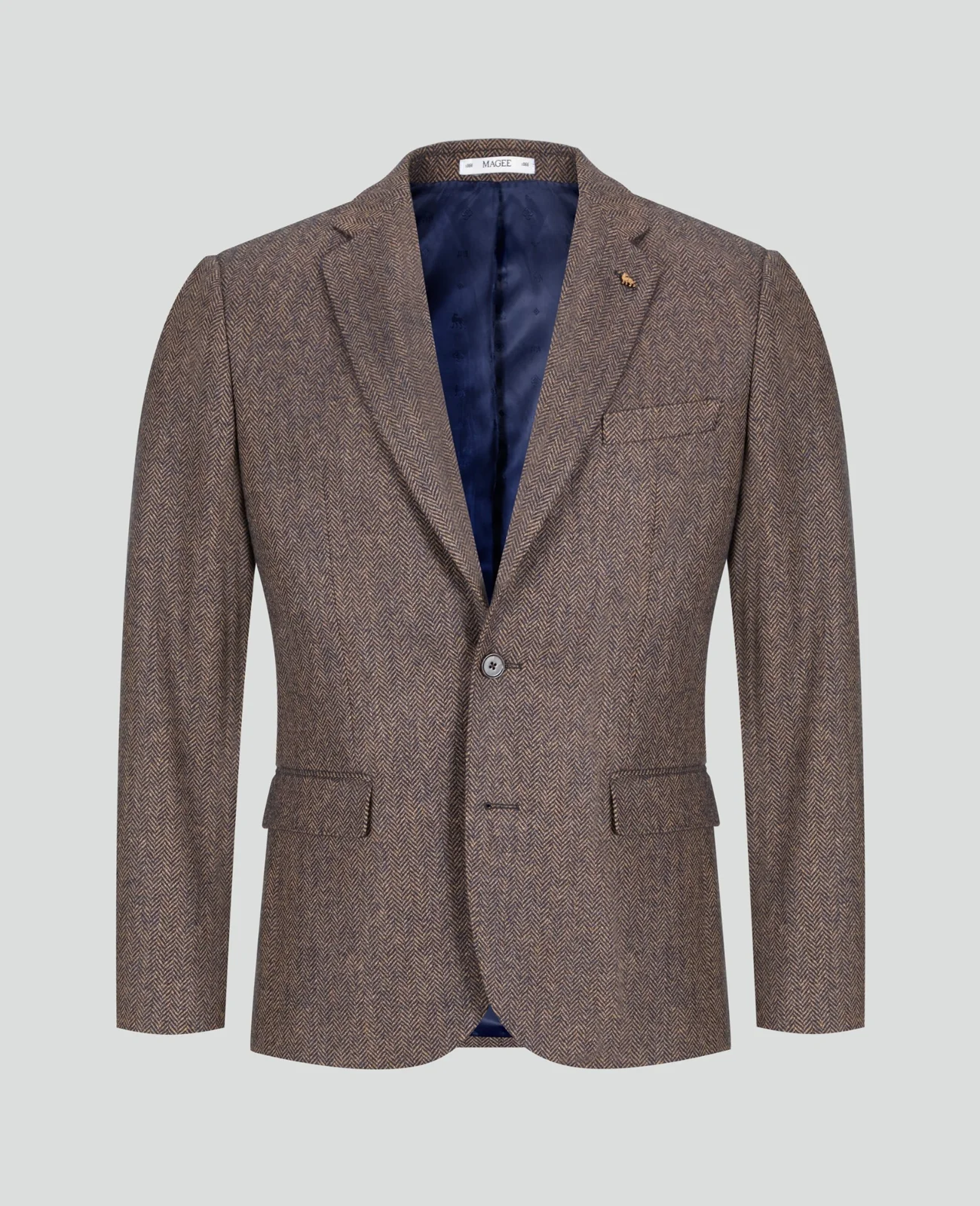 Clifden Navy Herringbone Blazer thumbnail 2