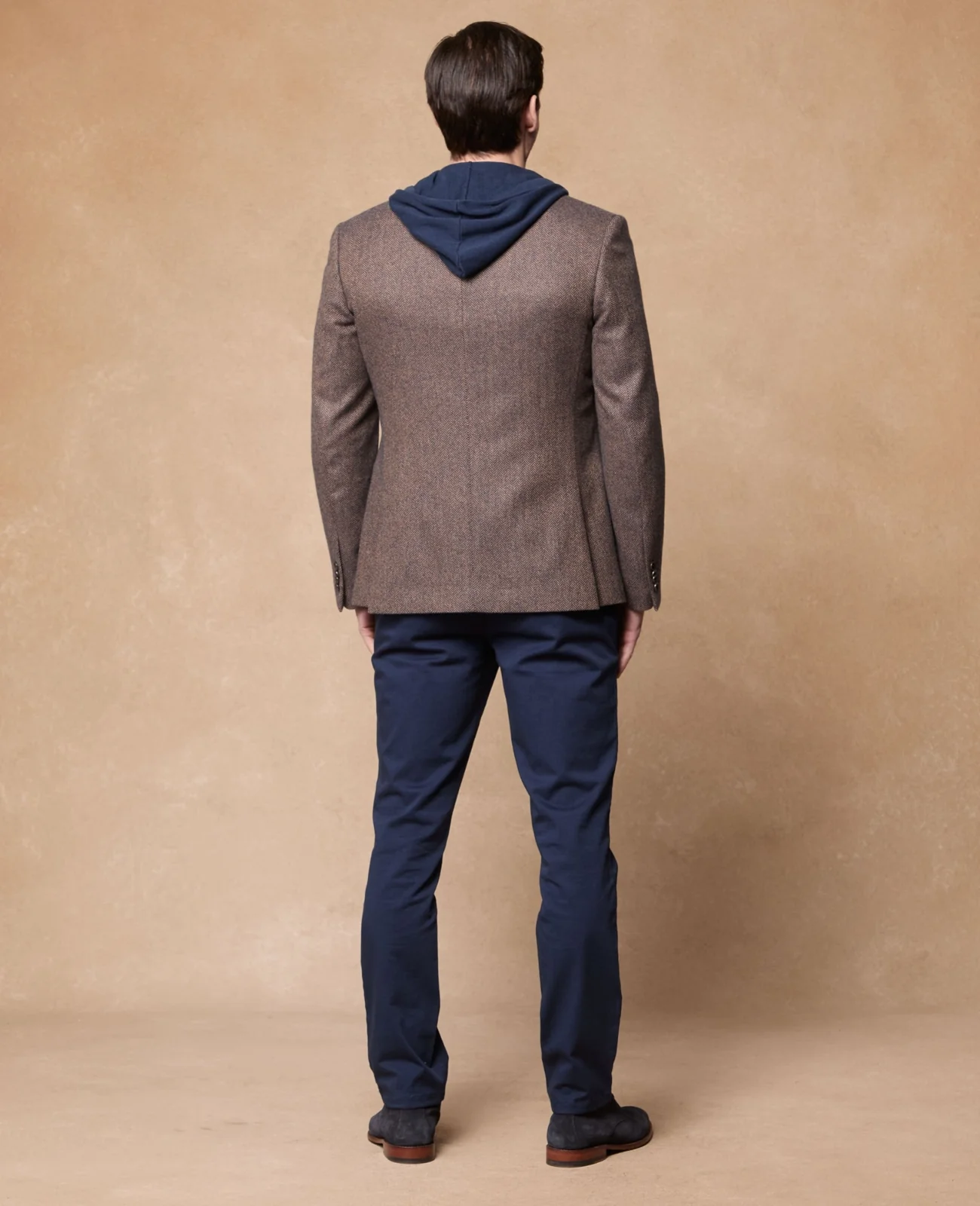 Clifden Navy Herringbone Blazer thumbnail 4