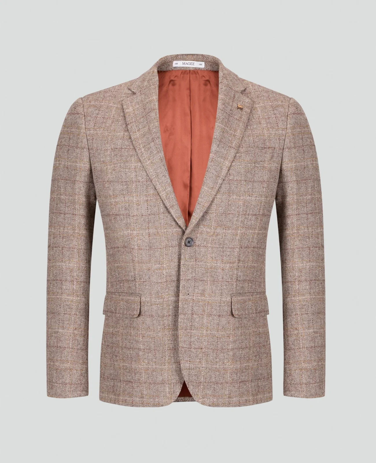 Clifden Ochre & Brown Check Blazer thumbnail 2