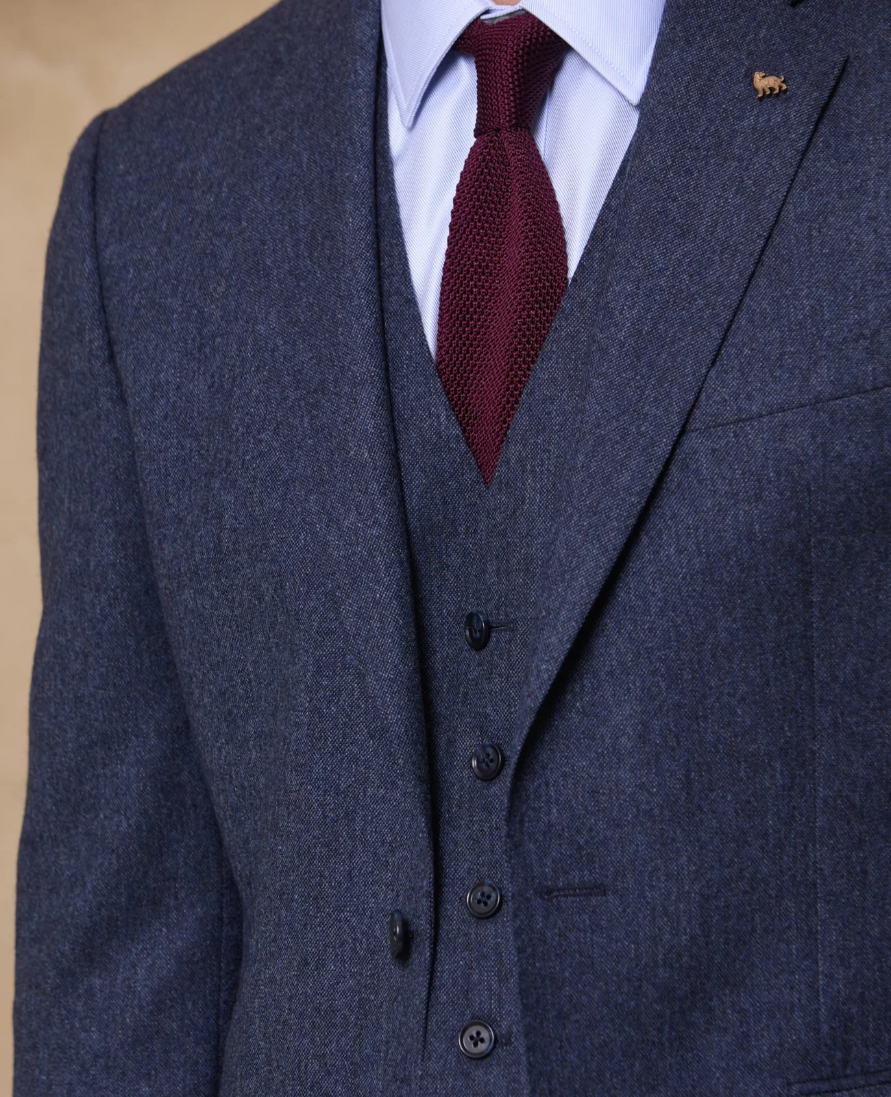 Dawson Blue Tweed Suit Blazer thumbnail 5