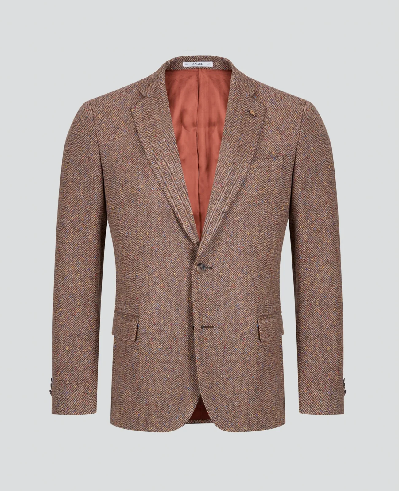 Ennis Brown Herringbone Donegal Tweed Blazer thumbnail 2