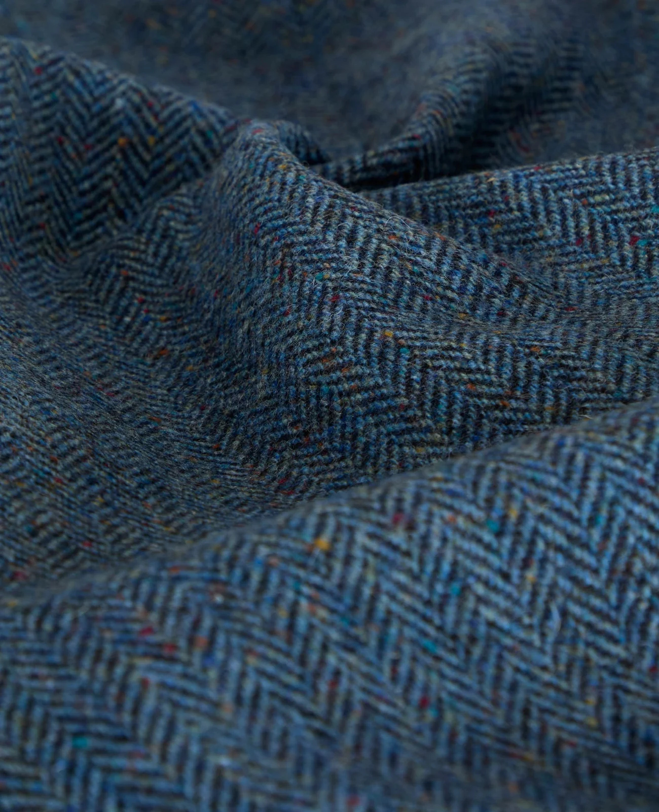 Ennis Donegal Tweed Blazer - Blue Herringbone thumbnail 7