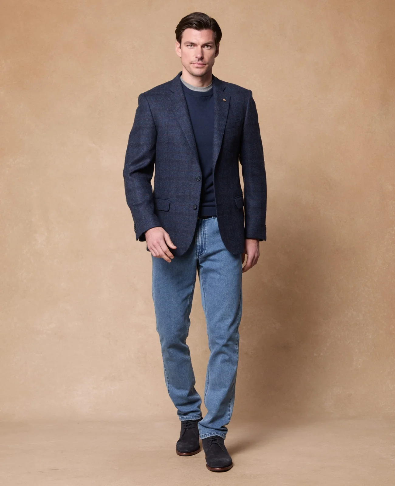 Ennis Tweed Blazer - Blue Check thumbnail 3