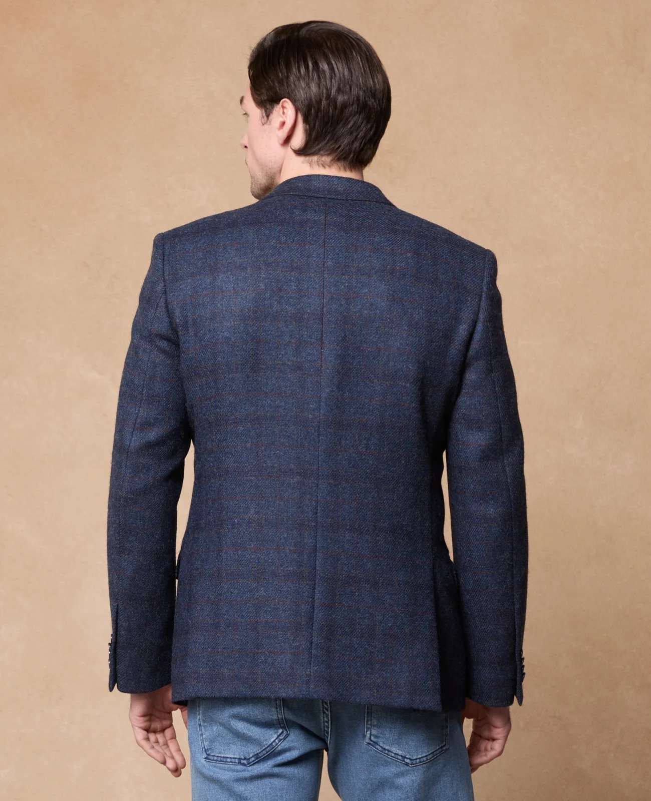 Ennis Tweed Blazer - Blue Check thumbnail 4