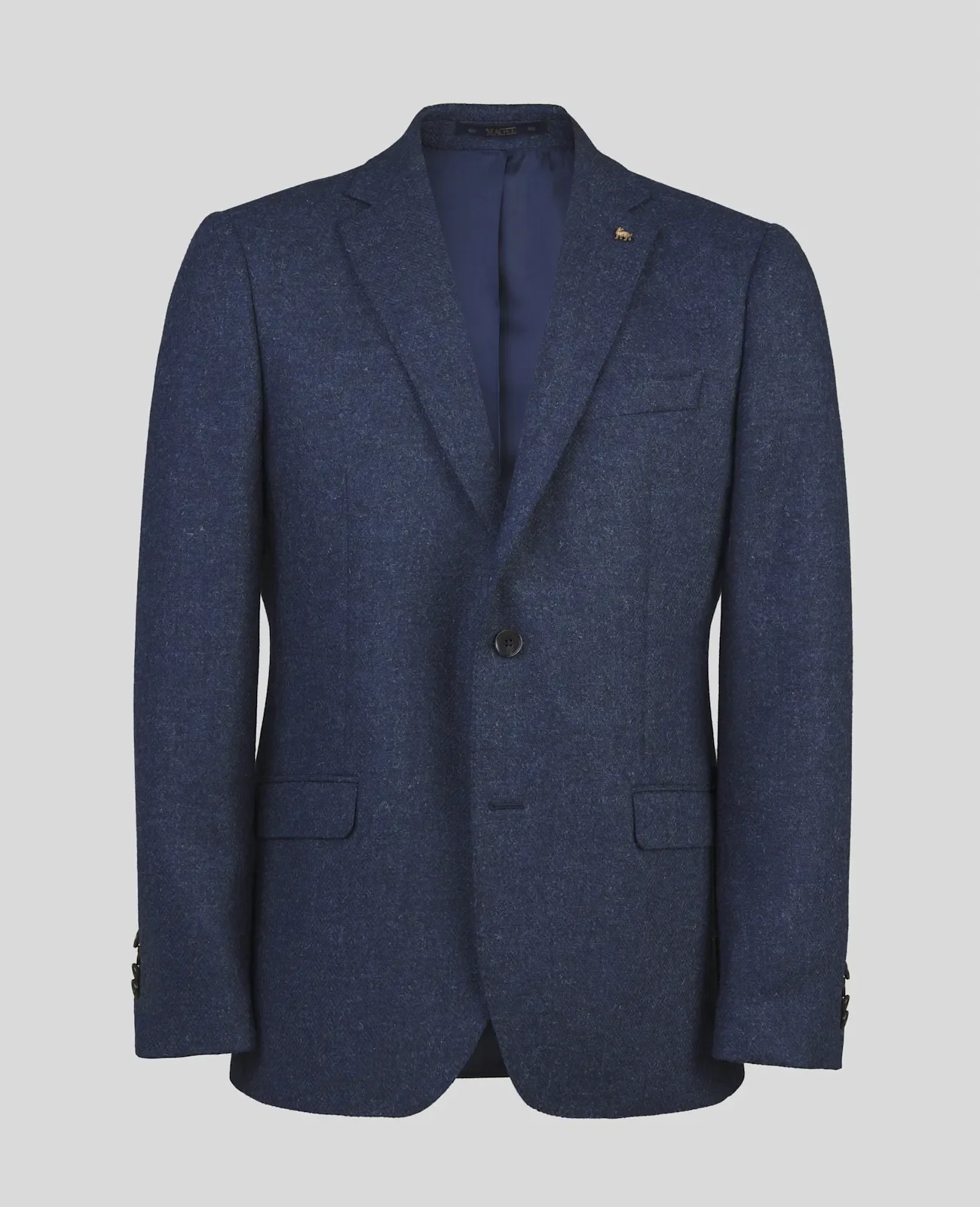 Ennis Tweed Blazer - Blue Herringbone thumbnail 2