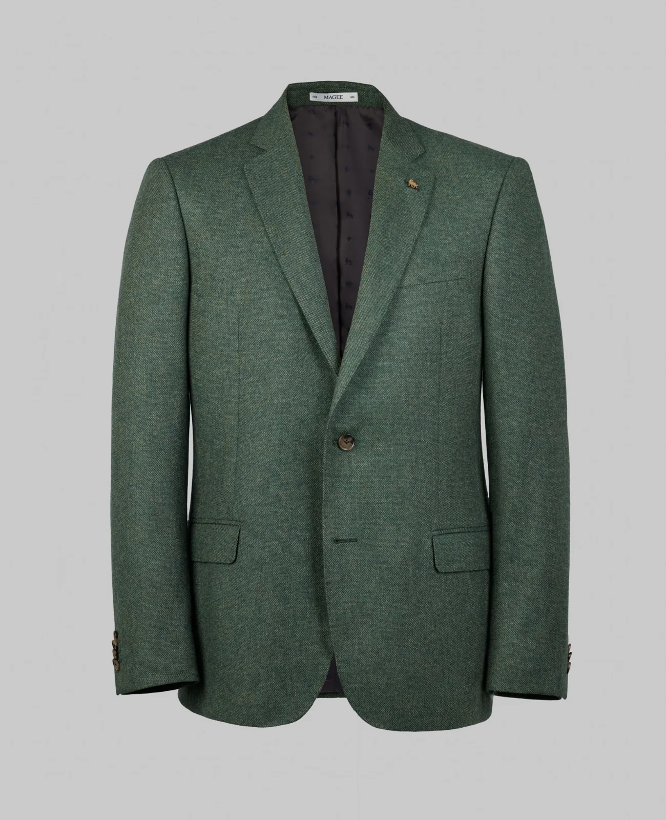 Ennis Tweed Blazer in Country Green Sharkskin primary image