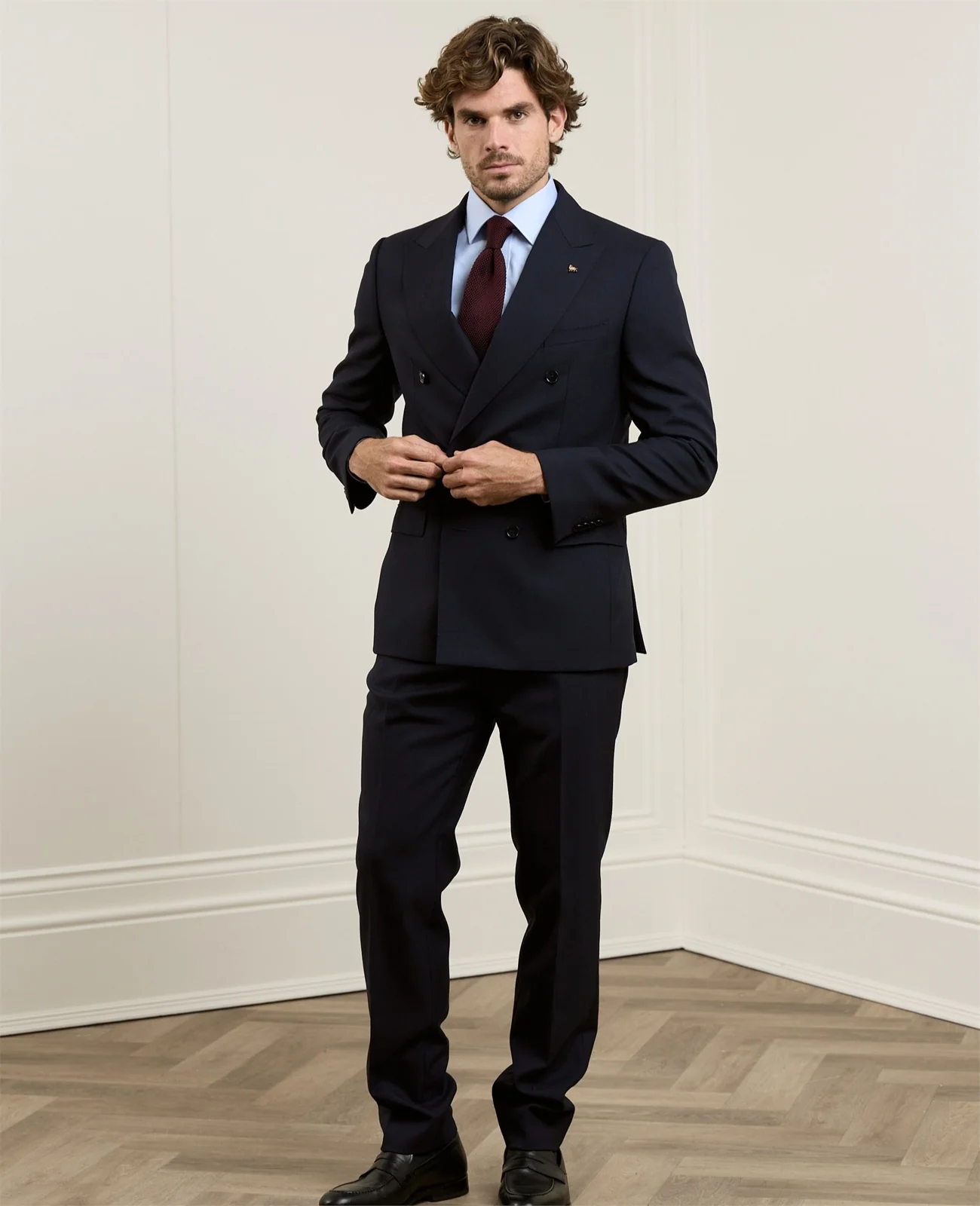 Finn DB Suit Blazer in Navy thumbnail 5