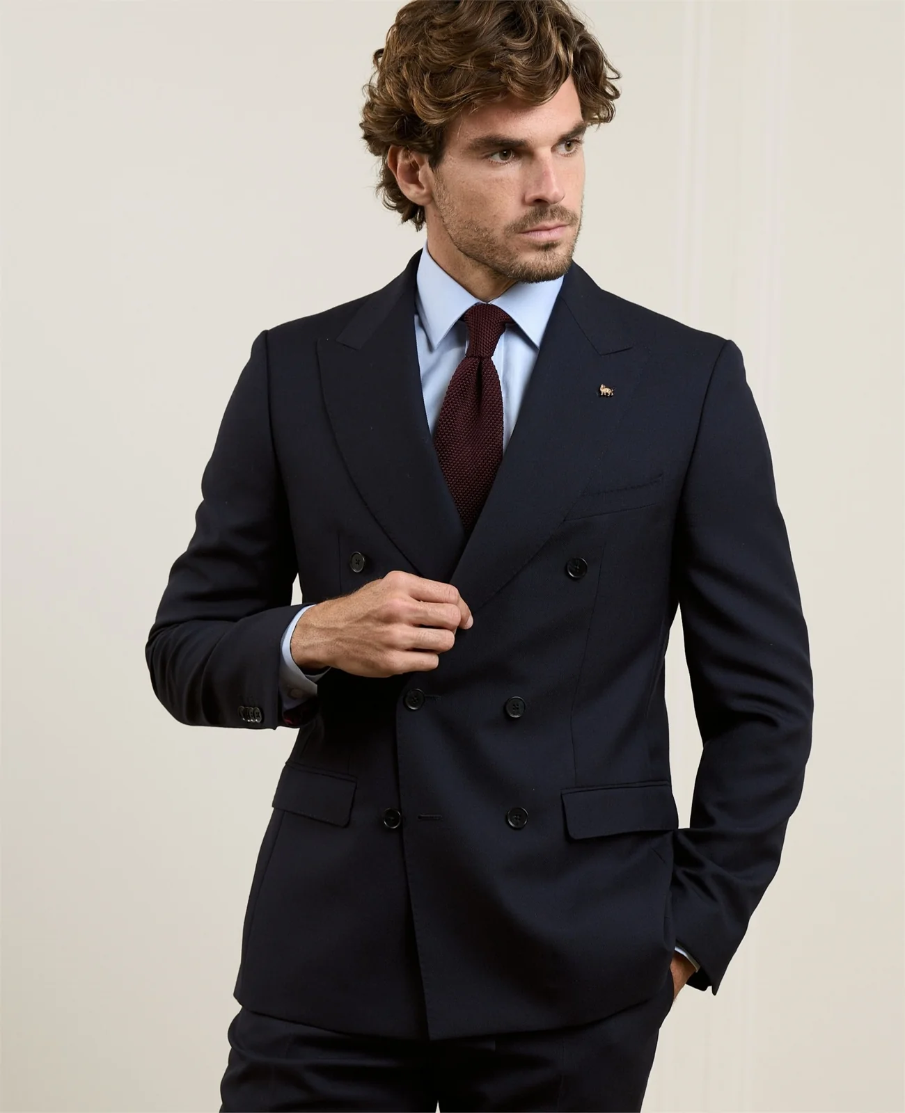 Finn DB Suit Blazer in Navy primary image