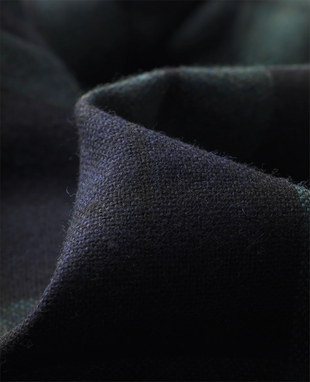 Finn Plain Front Suit Trouser in Green & Navy Blackwatch thumbnail 4