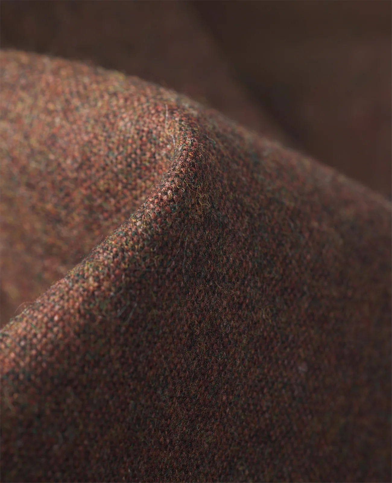 Glyde Donegal Tweed Suit Waistcoat in Rich Chocolate Brown thumbnail 3