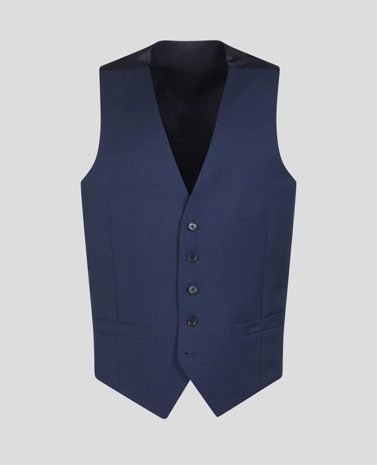 Glyde Suit Waistcoat in Navy Check primary image