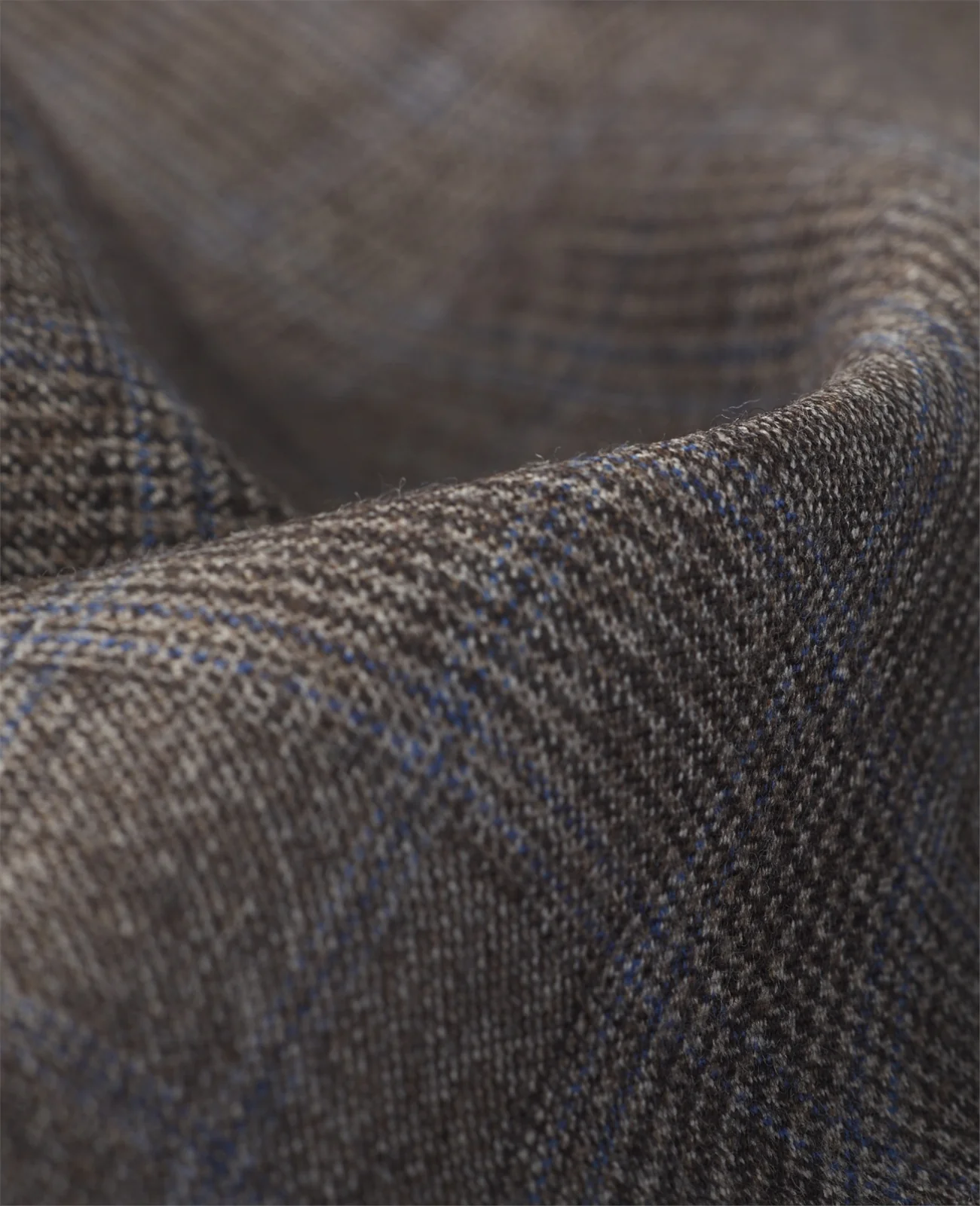 Glyde Suit Waistcoat in Oat & Chocolate Glencheck thumbnail 5