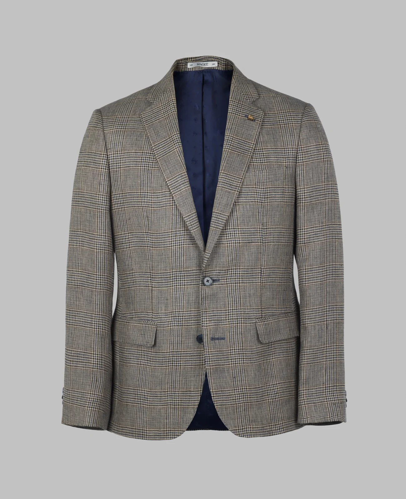 Grafton Irish Linen 2 Piece Suit - Brown Check thumbnail 2