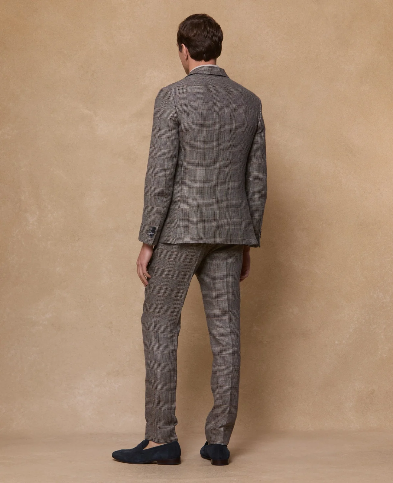 Grafton Irish Linen 2 Piece Suit - Brown Check thumbnail 5