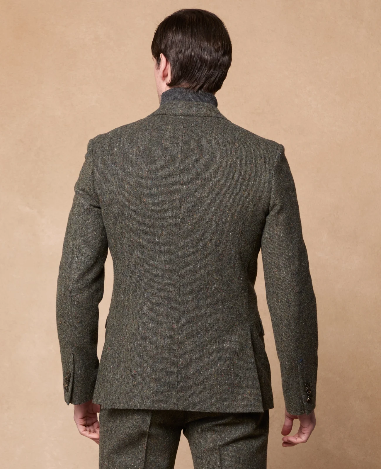 Kildare Dark Green Donegal Tweed 3 Piece Suit thumbnail 3