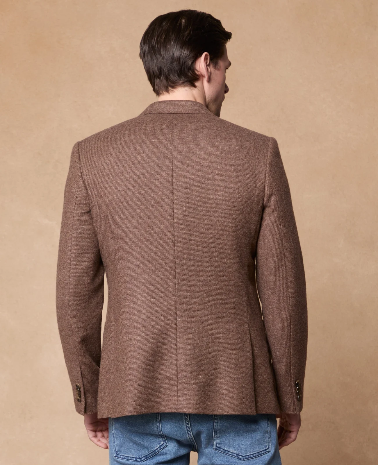 Listowel Brown Sharkskin Blazer thumbnail 3