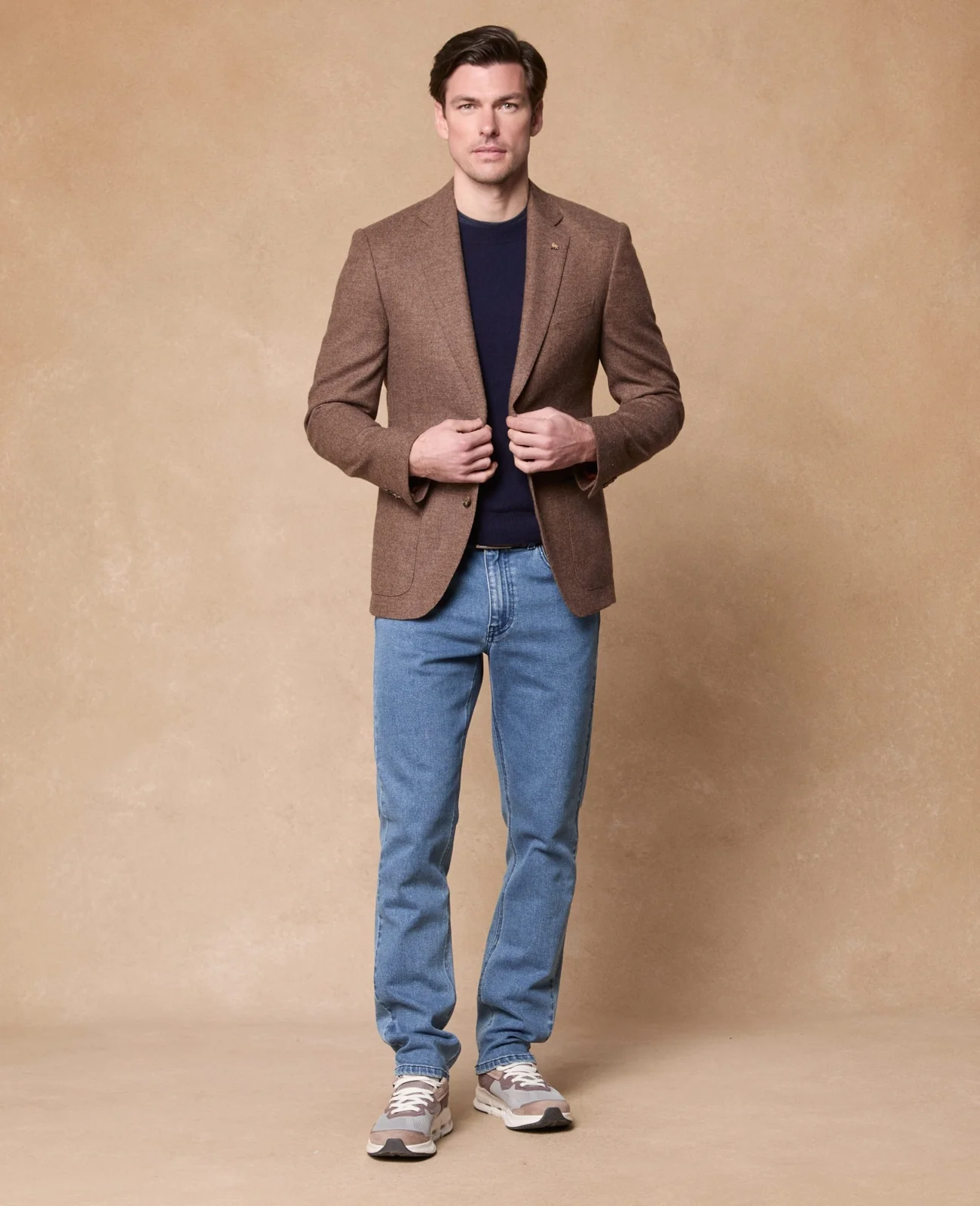 Listowel Brown Sharkskin Blazer thumbnail 5