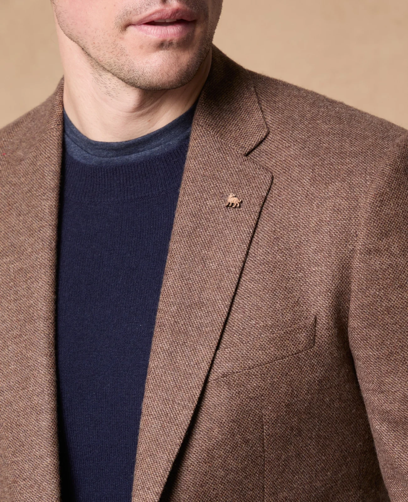 Listowel Brown Sharkskin Blazer thumbnail 6
