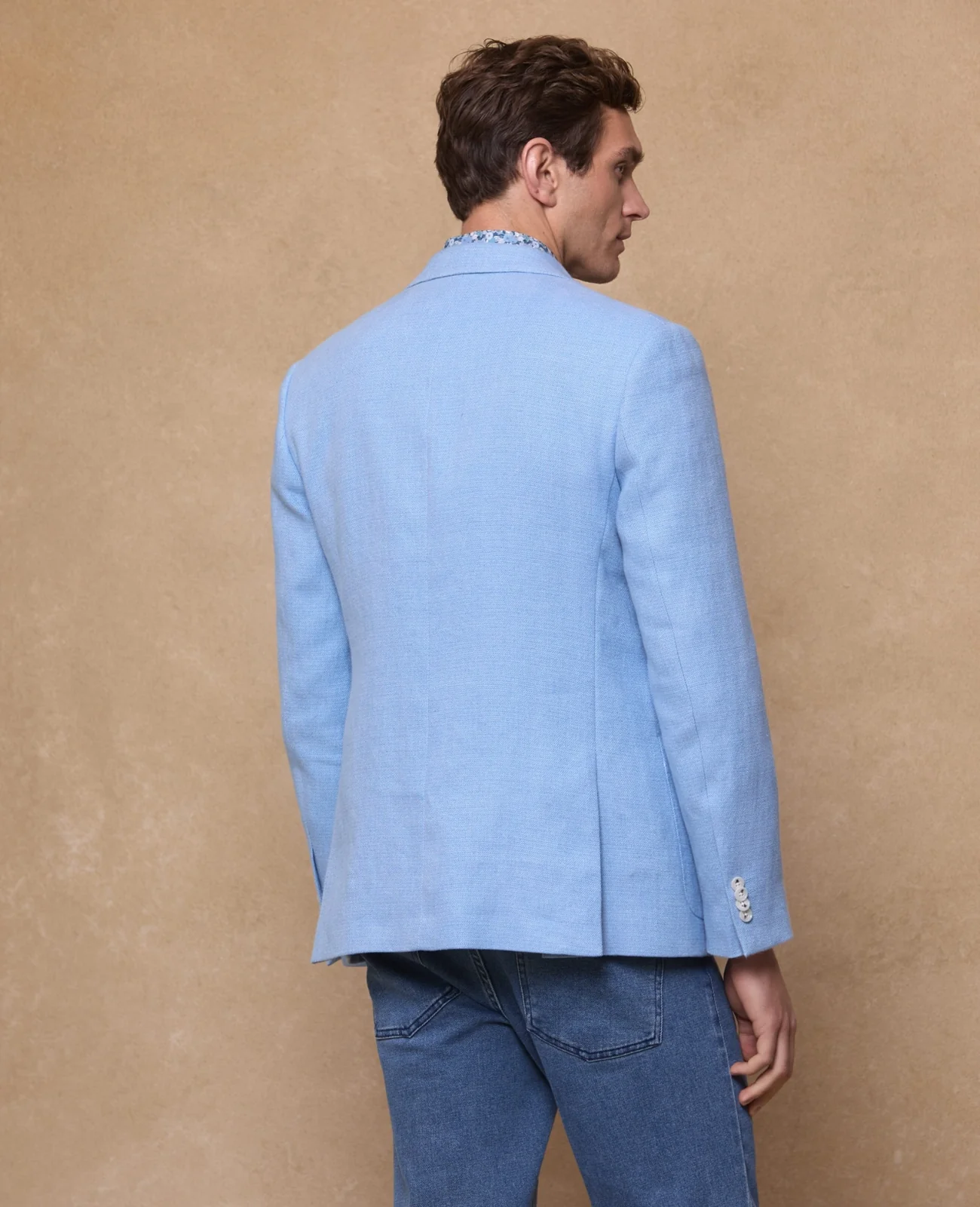 Listowel Irish linen Blazer - Blue thumbnail 5