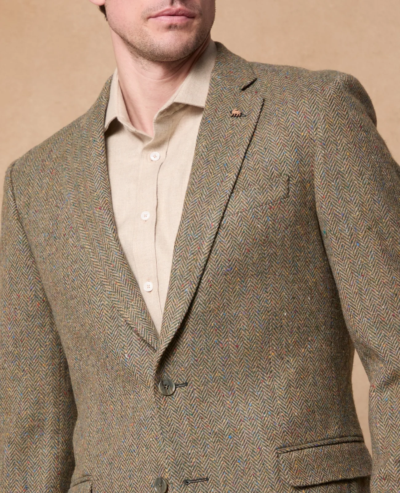 Merrion 2 Piece Green Donegal Tweed Suit thumbnail 6