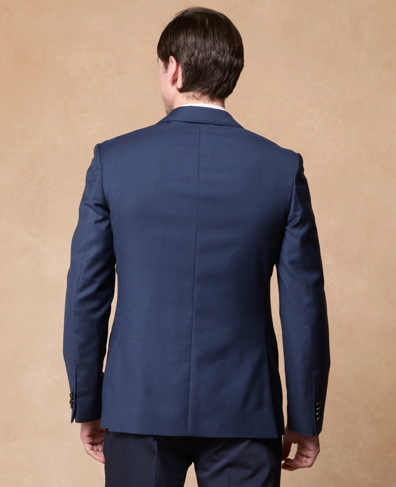 Merrion 2 Piece Suit in Blue Glencheck thumbnail 7