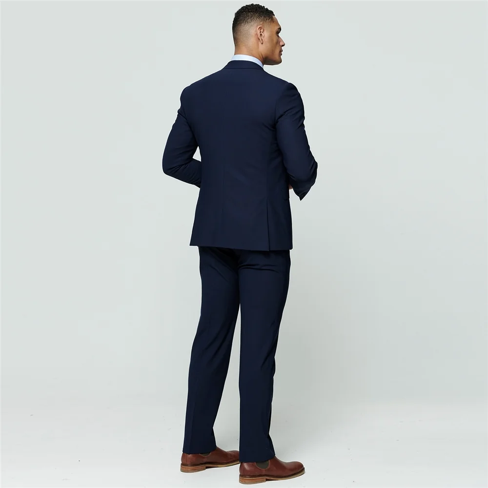 Mix Match 3-Piece Tailored Fit Suit Trouser in Navy thumbnail 4