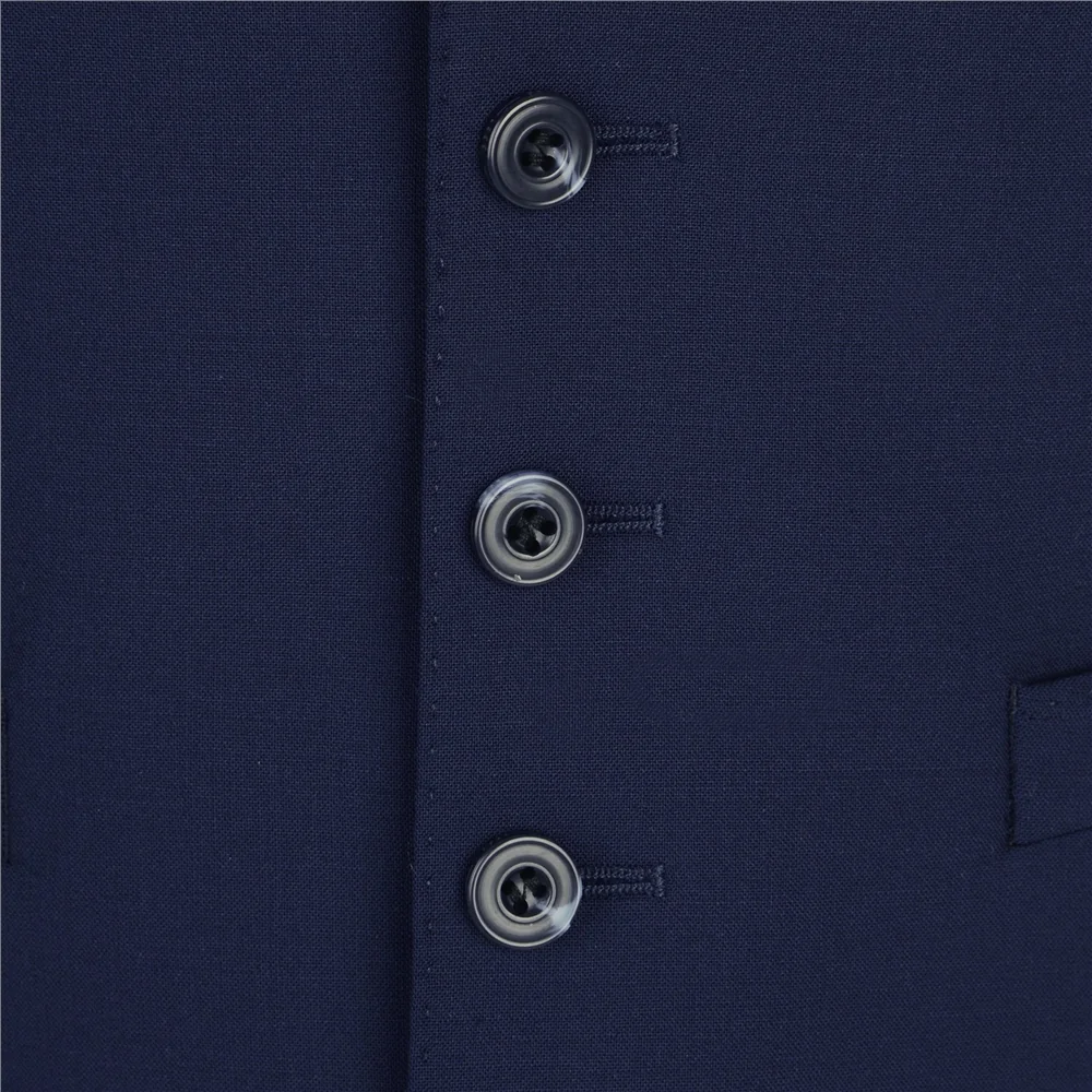 Mix Match 3-Piece Tailored Fit Suit Waistcoat in Navy thumbnail 6