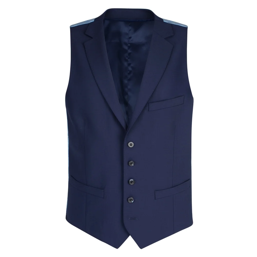 Mix Match 3-Piece Tailored Fit Suit Waistcoat in Navy primary image