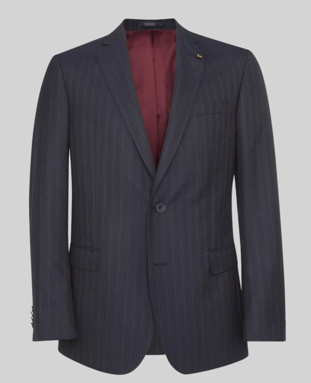 Mix Match Classic Fit Suit Jacket in Blue Pinstripe thumbnail 2