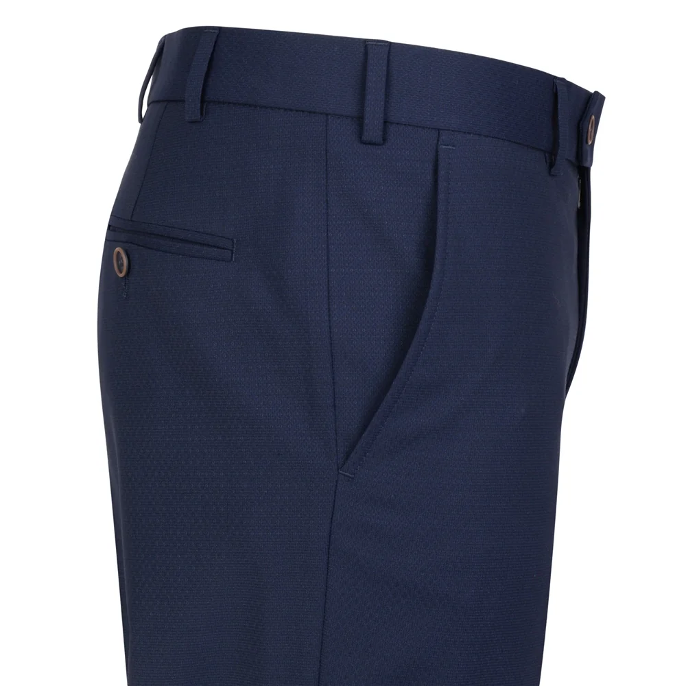 Mix Match Tailored Fit Trouser in Navy Micro Design thumbnail 6