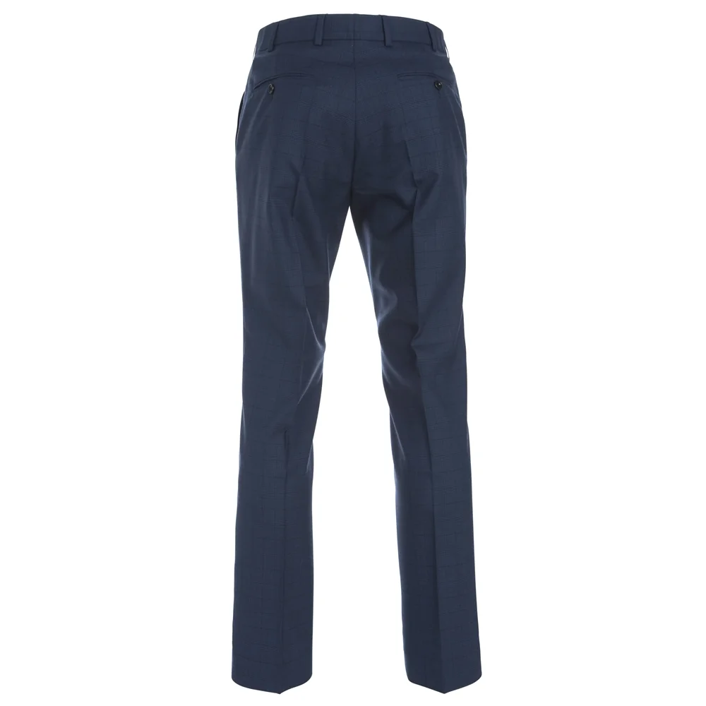 Navy Check 3-Piece Tailored Fit Suit Trouser thumbnail 6