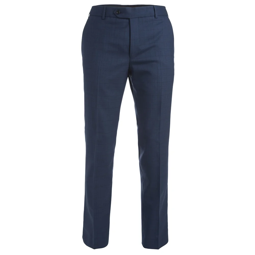 Navy Check 3-Piece Tailored Fit Suit Trouser primary image
