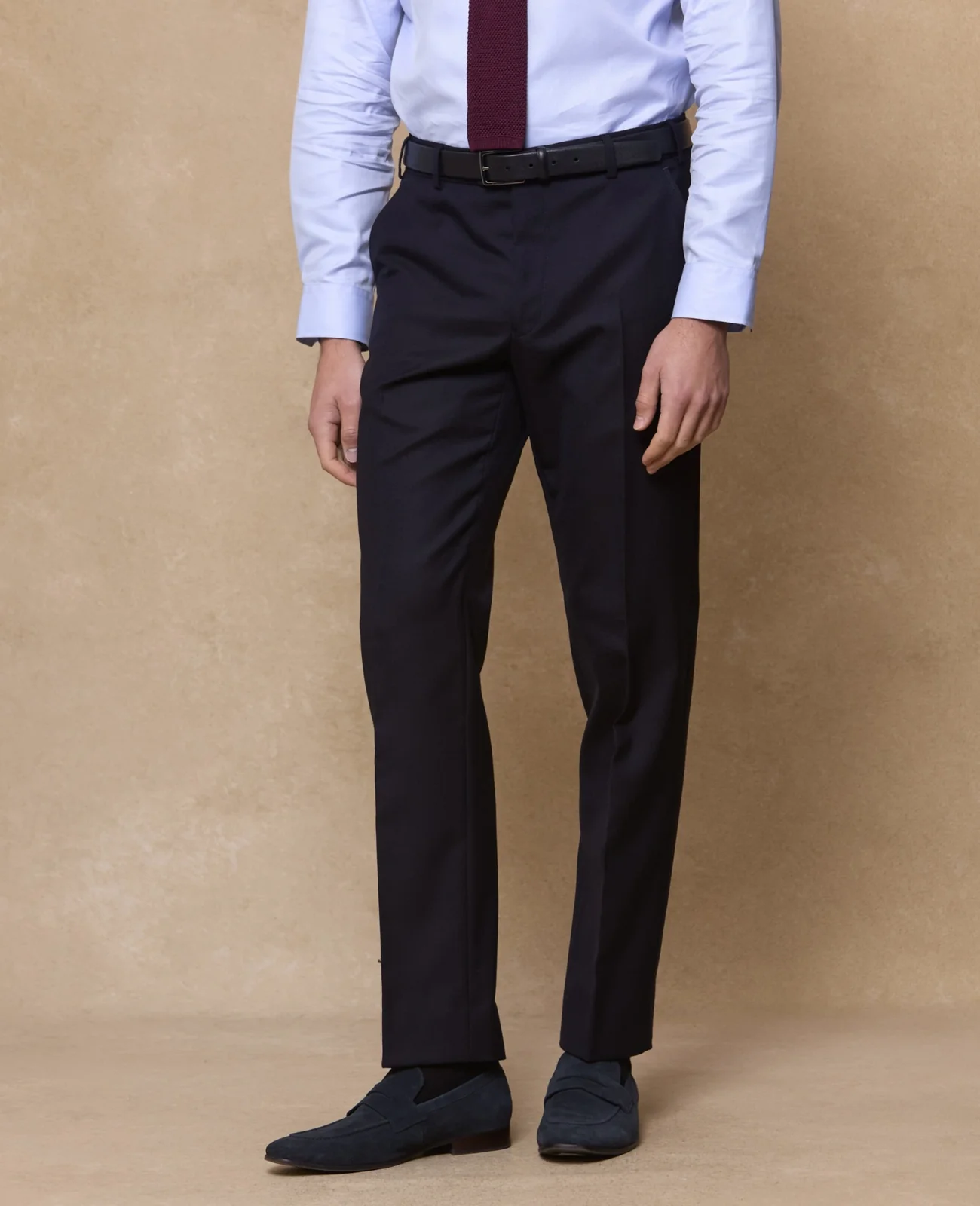 Parnell Mix & Match Suit Trouser in Navy wool thumbnail 4