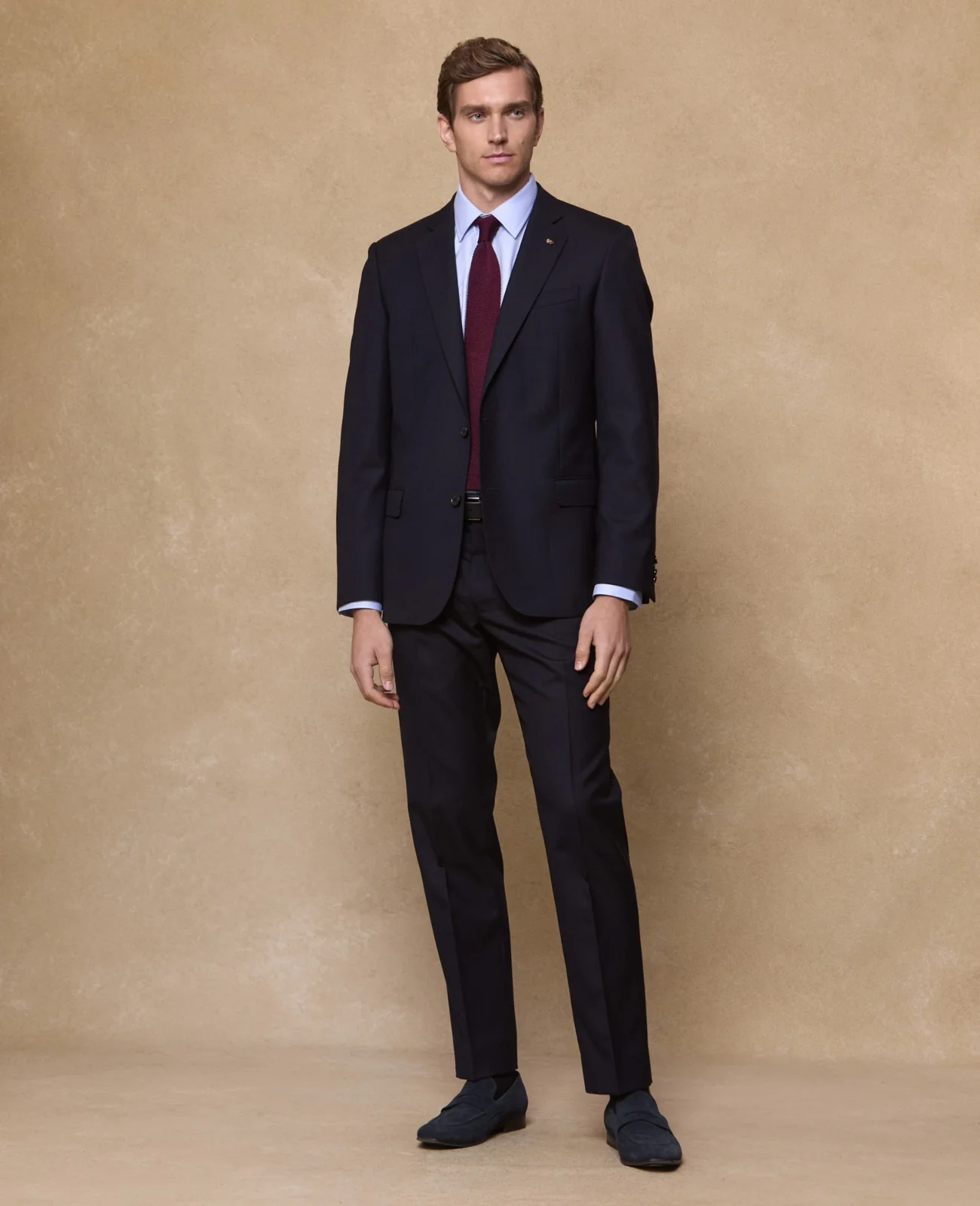 Parnell Mix & Match Suit Trouser in Navy wool thumbnail 6