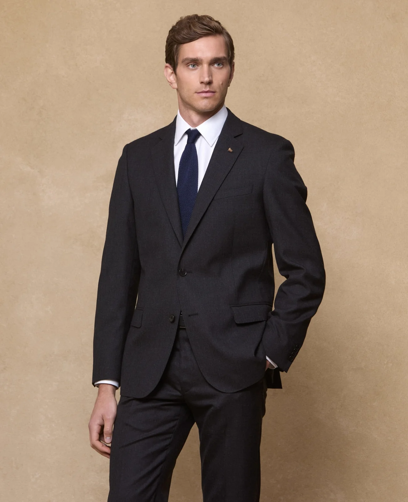 Pembroke Mix & Match Suit Blazer in Dark Grey wool primary image