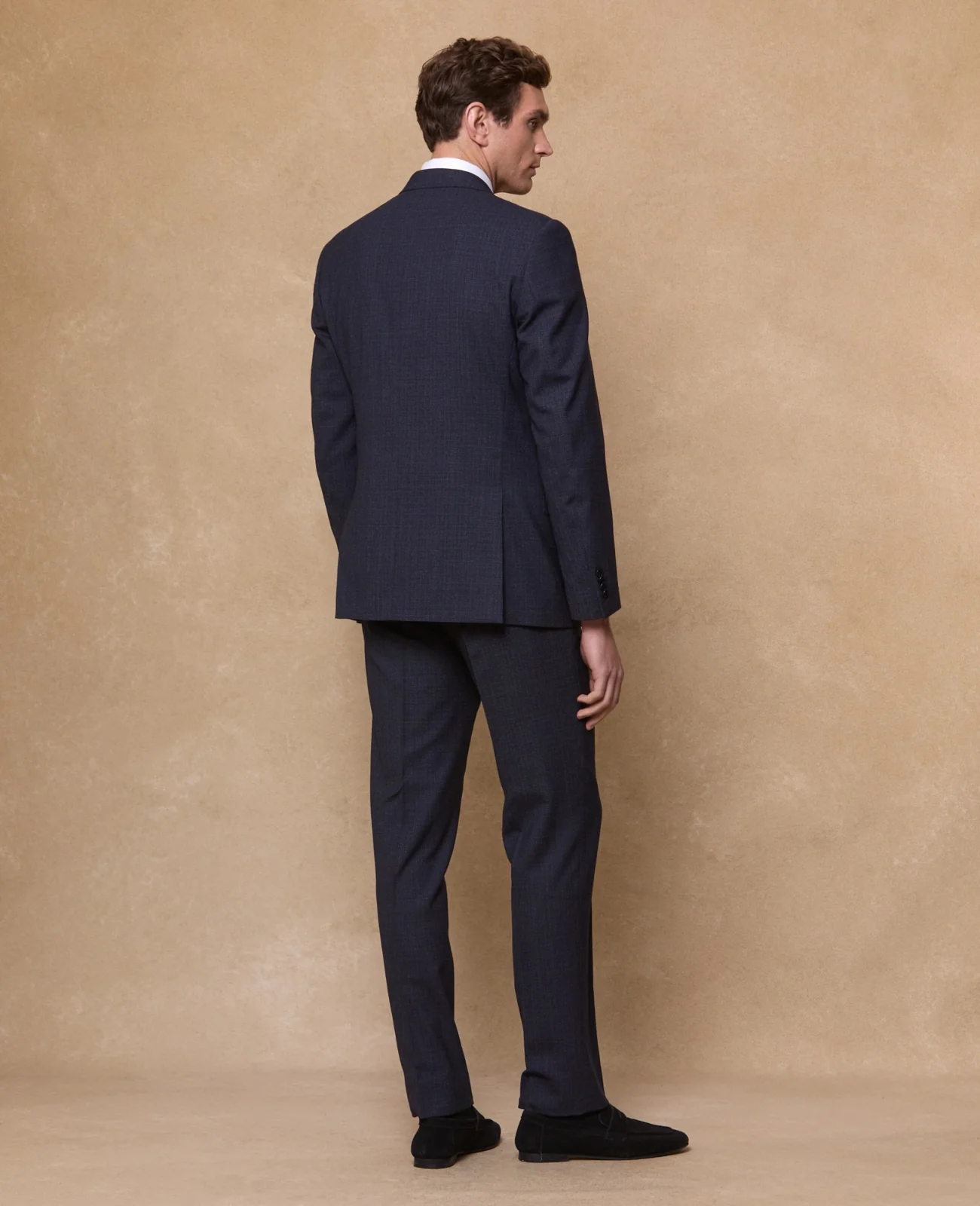 Pembroke Mix & Match Suit Blazer in Navy Wool with Stretch thumbnail 5