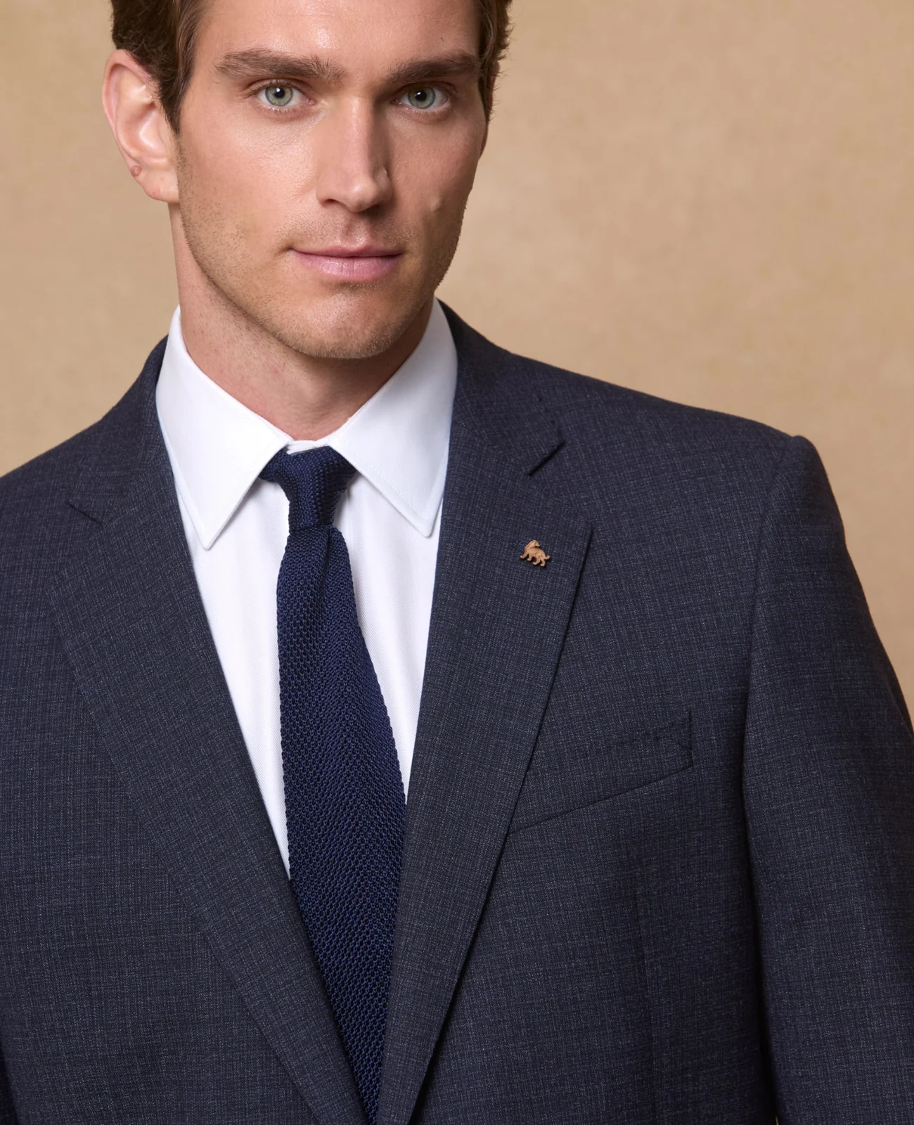 Pembroke Mix & Match Suit Blazer in Navy Wool with Stretch thumbnail 6