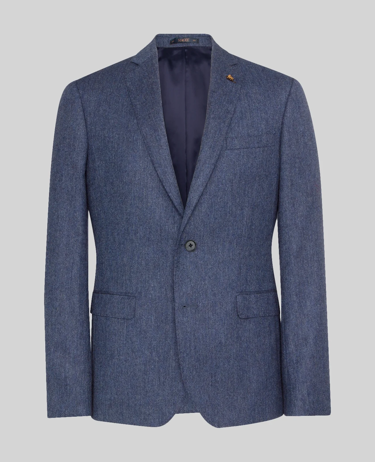 Tolka Donegal Tweed Suit Jacket in Blue & Salt Pepper thumbnail 2