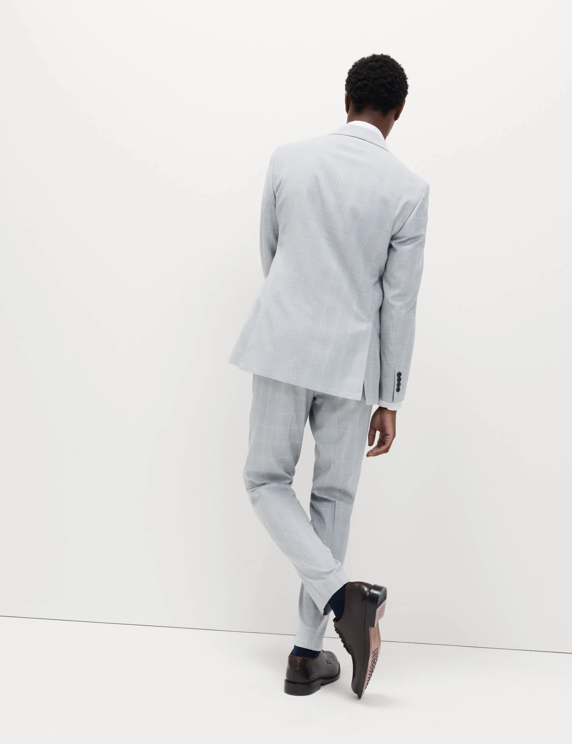 2 Piece Regular Fit Check Stretch Suit thumbnail 2