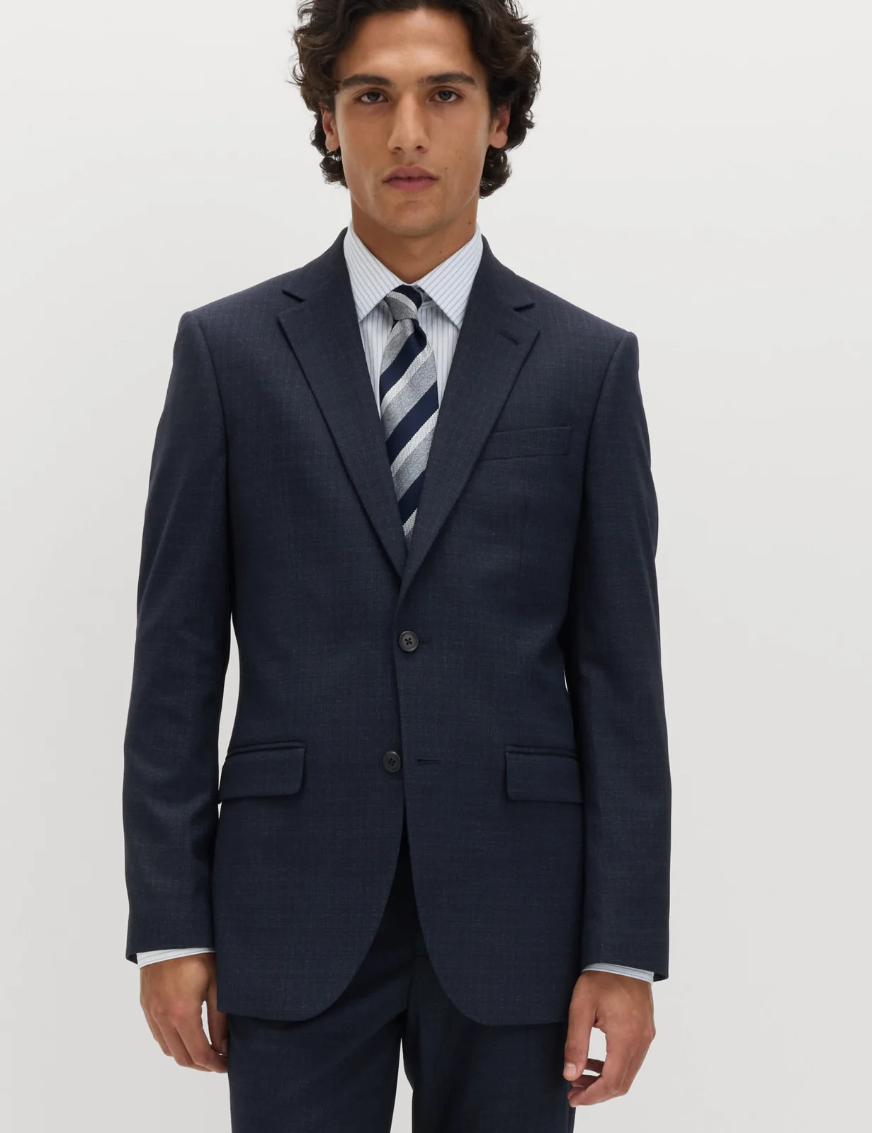 2 Piece Regular Fit Textured Stretch Suit thumbnail 2